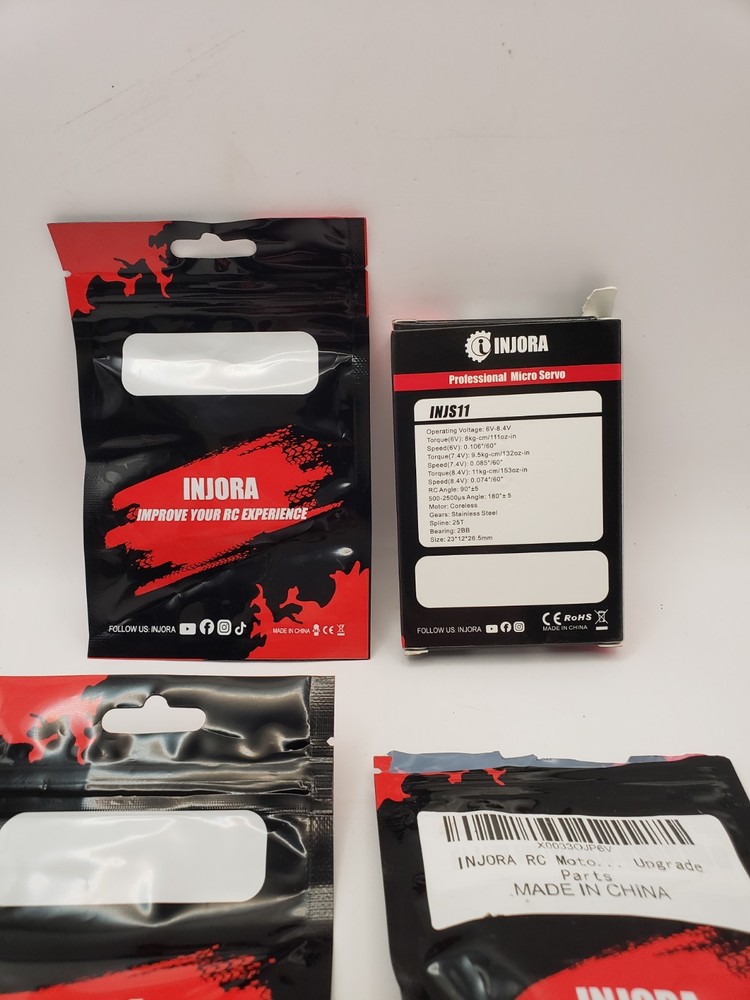 INJORA Coreless High Torque Micro With Servo Horn Plus Extras