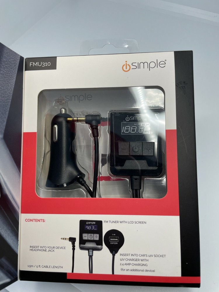 iSimple Universal FM Modulator for Most 3.5mm adapter Enabled Devices - Black