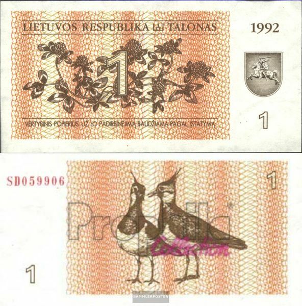 Lithuania 39 uncirculated 1992 1 Talon