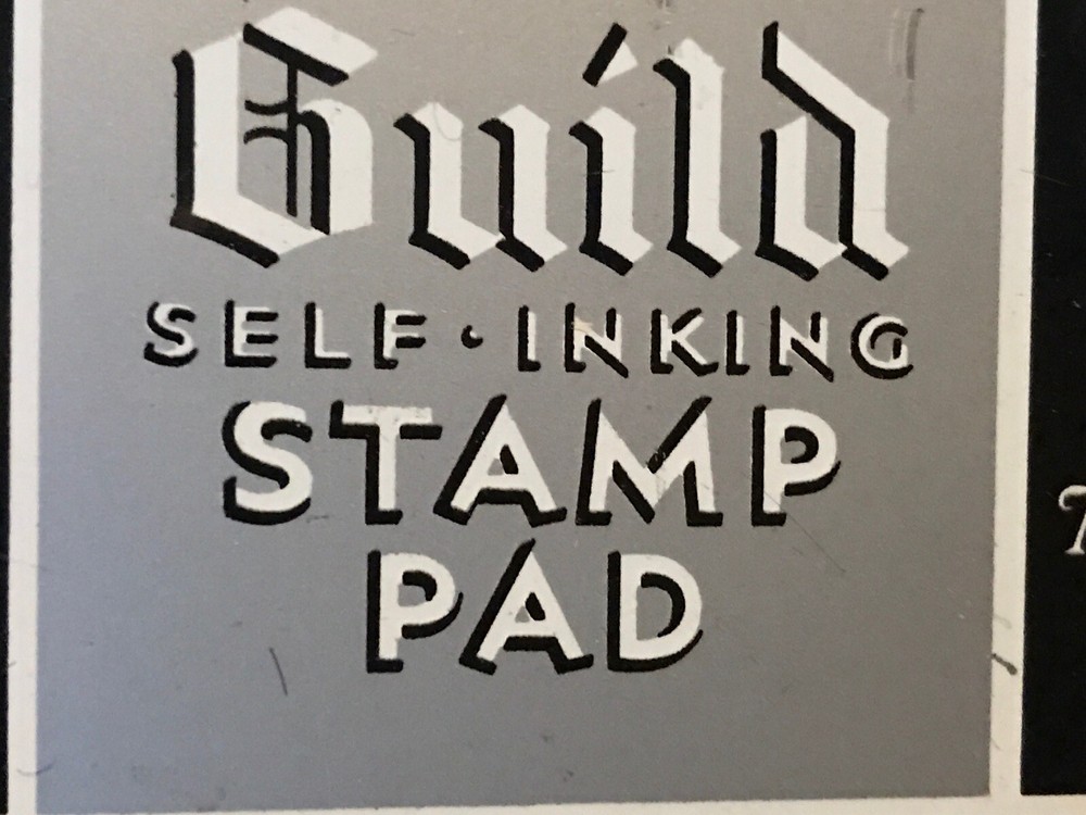 Guild Self Inking Vintage Stamp Pad, Number OG Size