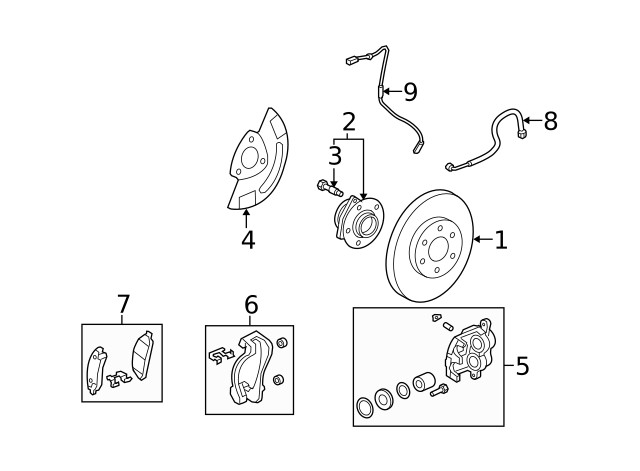 Genuine GM Front Wheel Speed Sensor 22739727