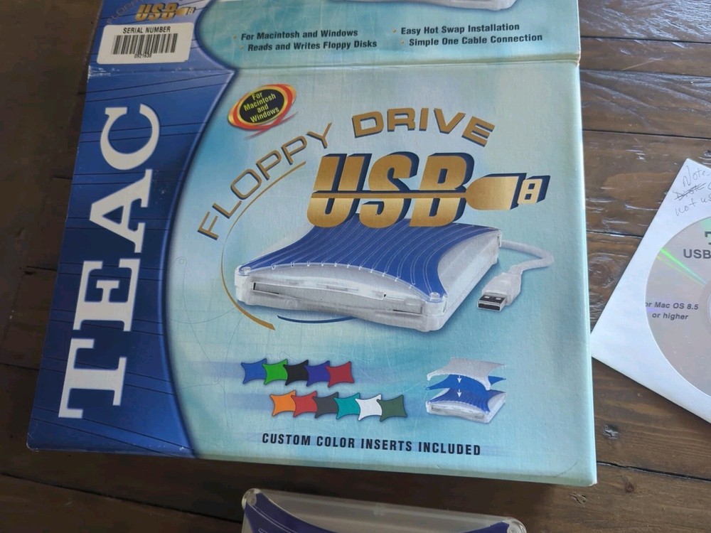 TEAC FD-05PUB External USB Floppy Drive PC OR MAC