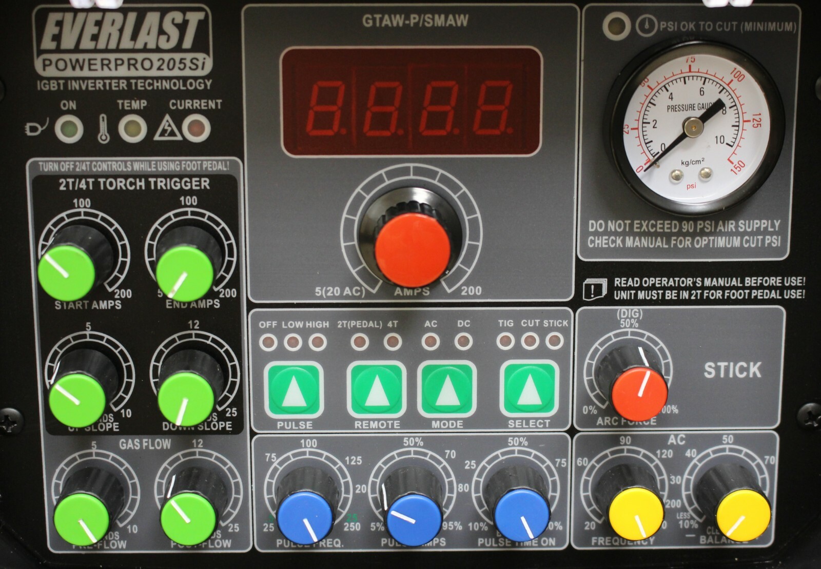 NEW 2021 PowerPro 205Si 200AMP ACDC TIG STICK PULSE WELDER 50amp plasma cutter