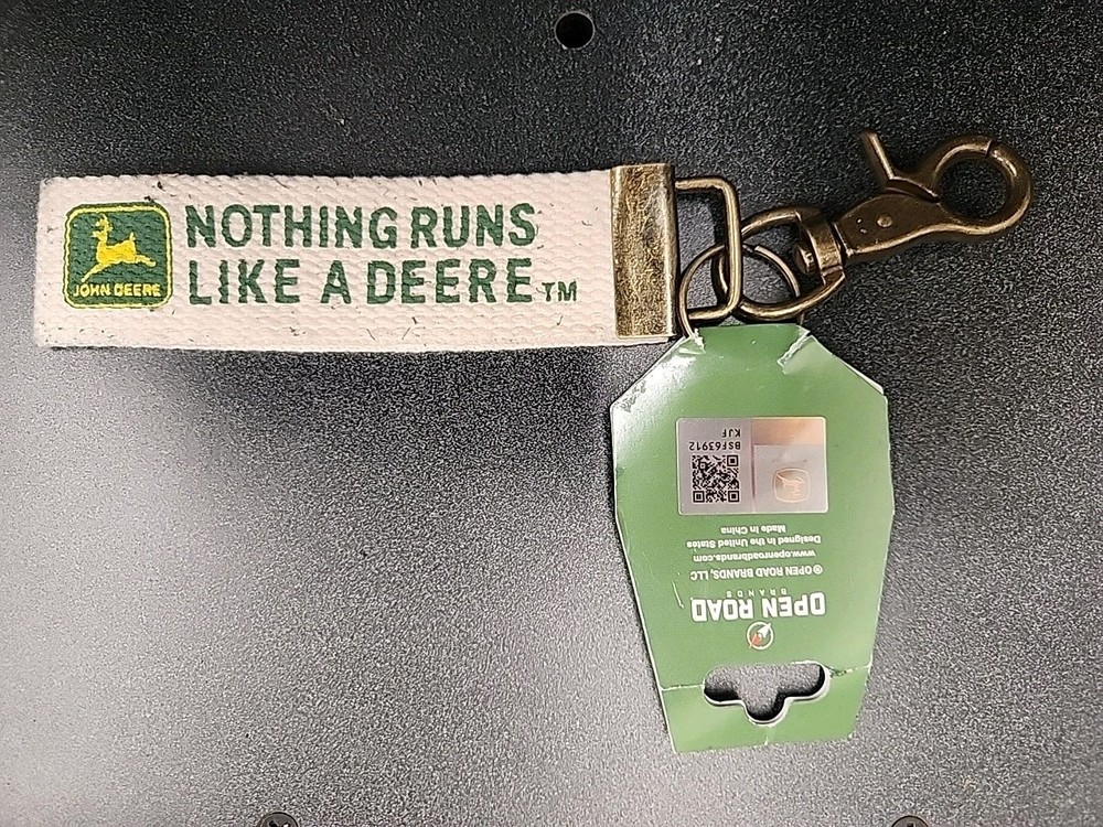 NWT John Deere Tractor Toy And Fabric Key Chain