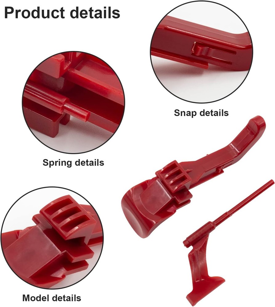 SuperDi Vacuum Cyclone Red Canister Button Release Catch Clips Replacement...