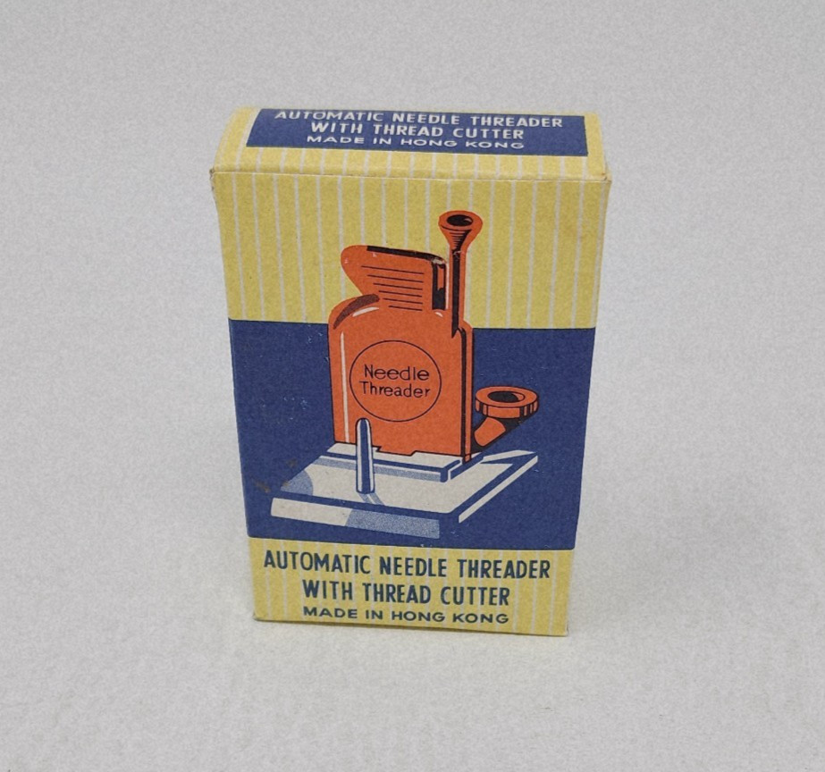 VTG Automatic Needle Threader with Thread Cutter Sewing Helper New Old Stock