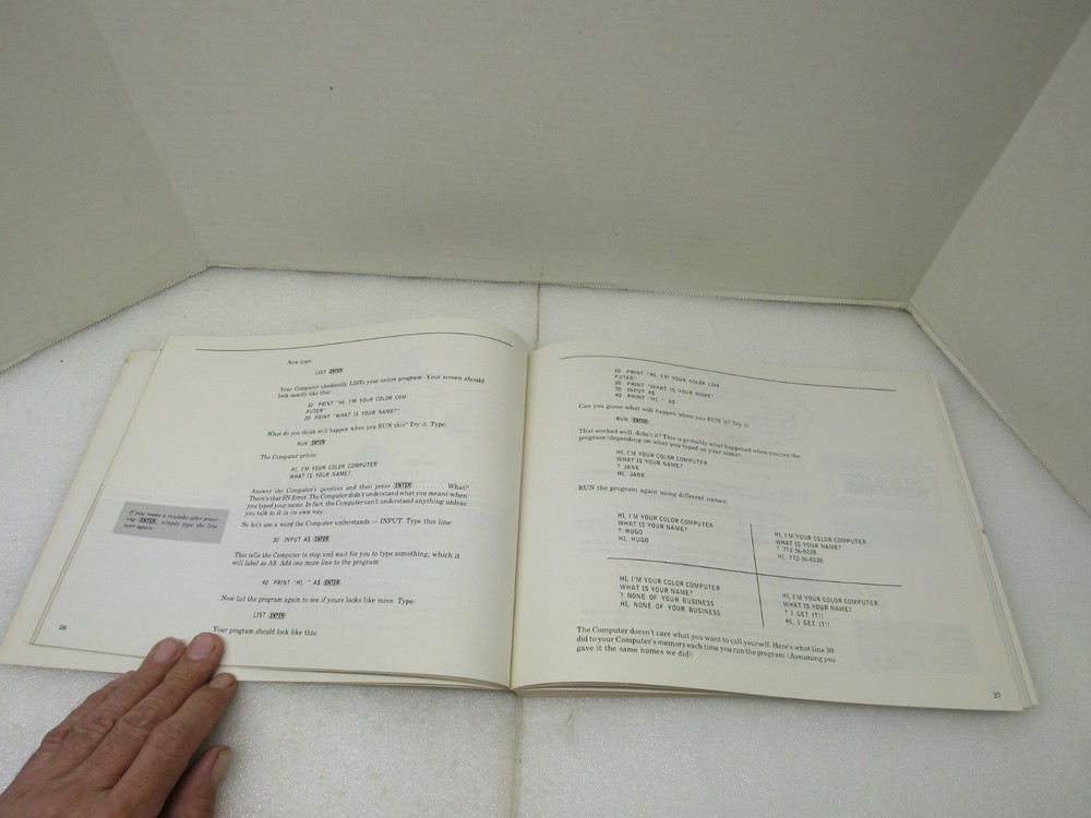 Getting Started With Color Basic TRS-80 Color Computer Radio Shack Tandy 1981