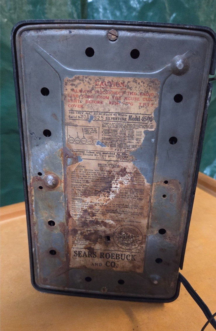 Vintage Deco Modern Eames Era Sears Silvertone 4500 Bakelite Toaster Tube Radio