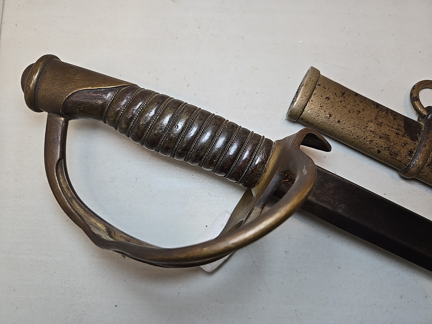 Mansfield & Lamb Civil War Model 1860 Cavalry Sword w/Scabbard - 1863