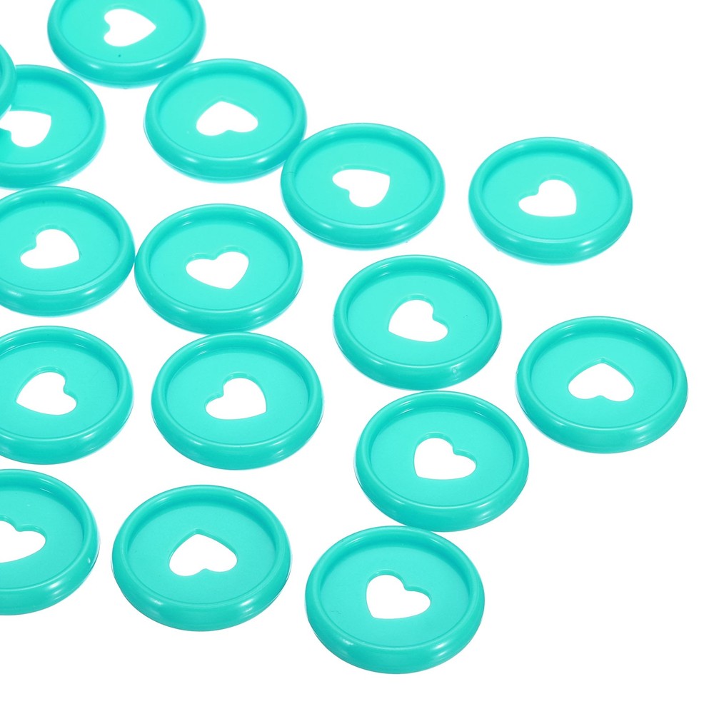 24mm Book Binding Discs 22pcs Discbound Expansion Discs Heart, Green