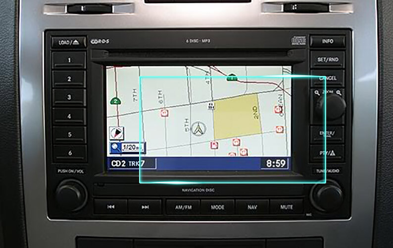 Crystal Clear Screen Protector for 2011 Dodge Caliber Vehicle Navigation