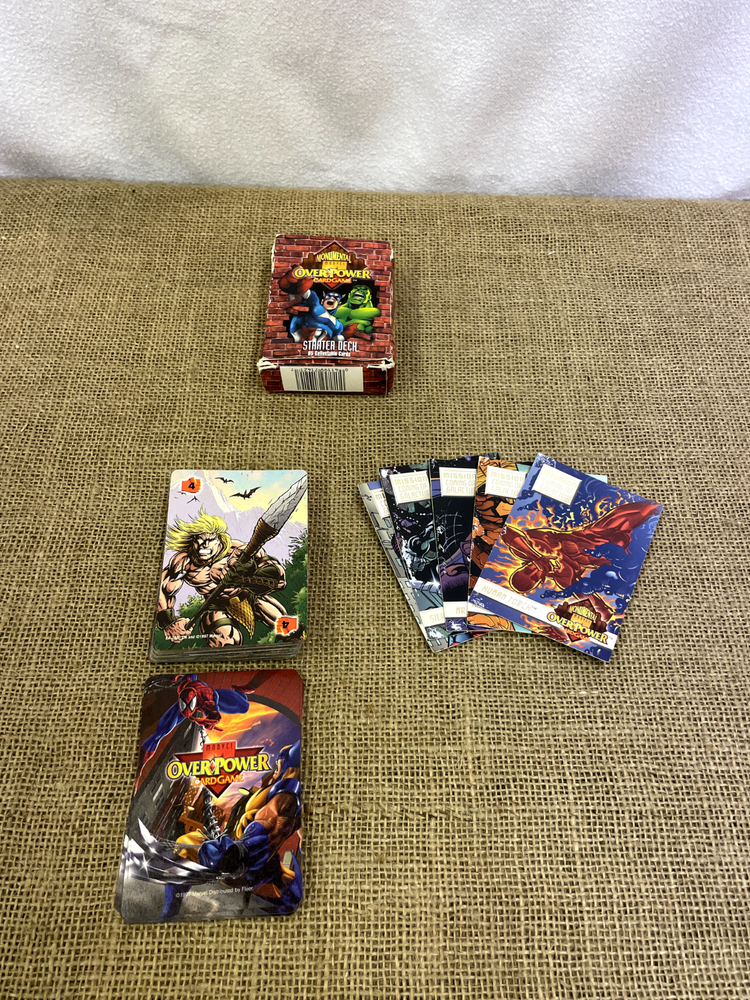 1997 MARVEL MONUMENTAL OVER POWER CARD GAME STARTER DECK CCG RPG