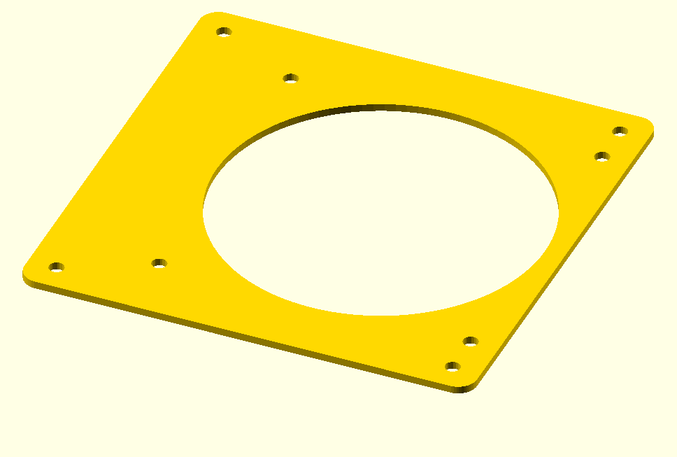 92mm to 120mm SIDE OFFSET Fan Adapter Converter change mounting PC Modding Flat