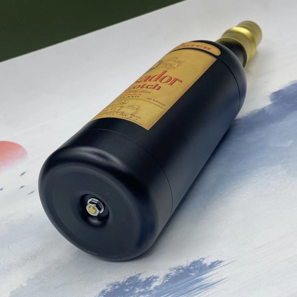 Creative Wine Bottle Cigarette Dispenser Storage Case Box With Lighter