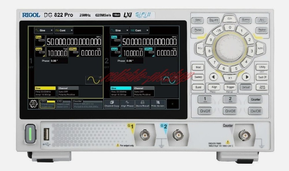 1PCS NEW Rigol DG822 Pro Function/Arbitrary Waveform Generator 2 Channel 25 MHz