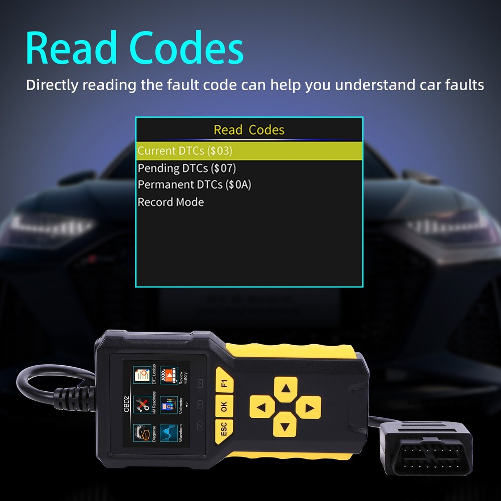 Automotive OBD OBD2 Code Reader Scanner Car Check Engine Fault Diagnostic Tool