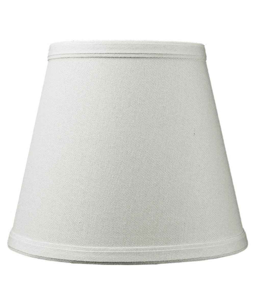 5x8x7 Empire Linen Edison Clip-On Lamp Shade Light Oatmeal Linen Fabric