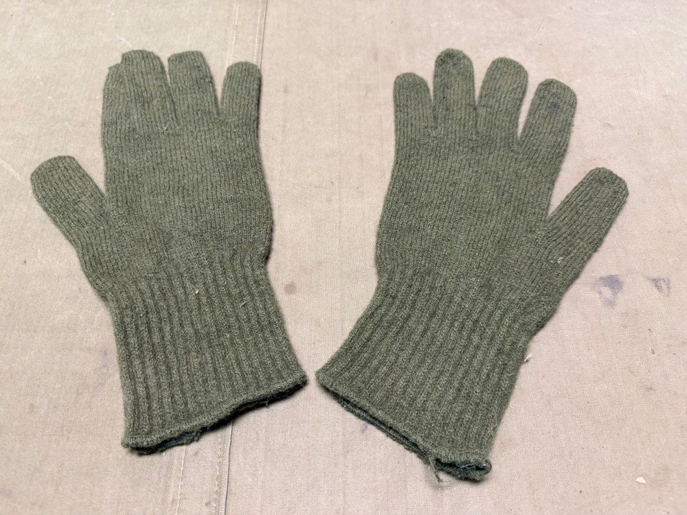 ORIGINAL POST WWII US ARMY WINTER MITTENS GLOVES INSERTS-LARGE