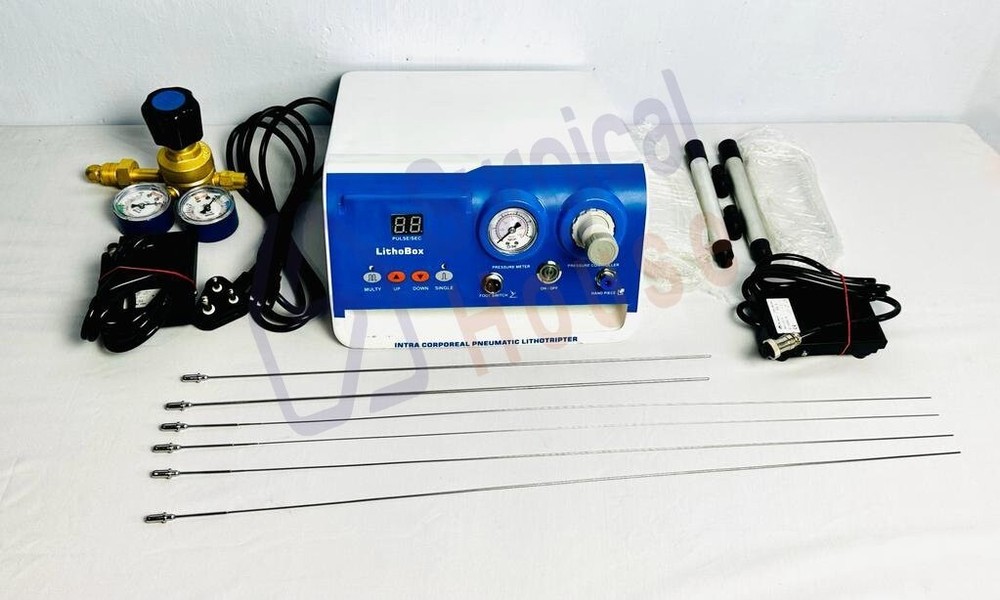 Intra Corporeal Pneumatic Lithotripter Digital Machine Set