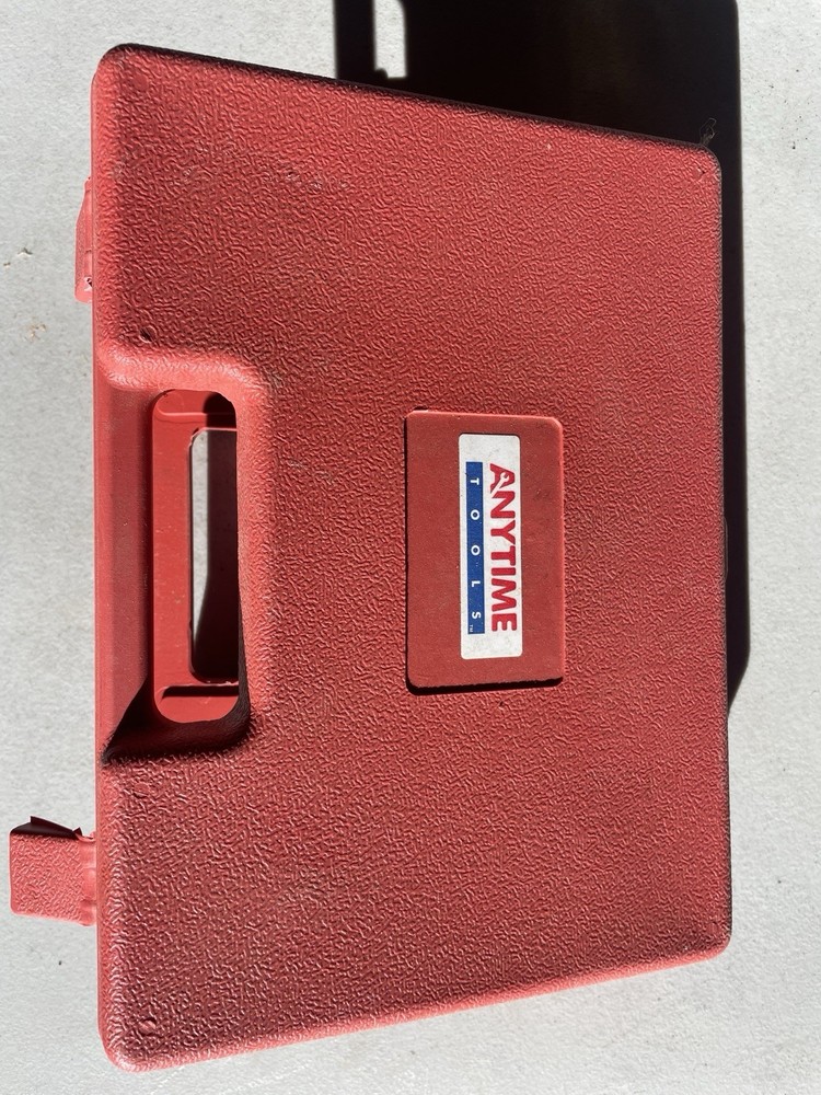 Anytime Tools Punch and Die Set with Multiple Sizes in Red Case