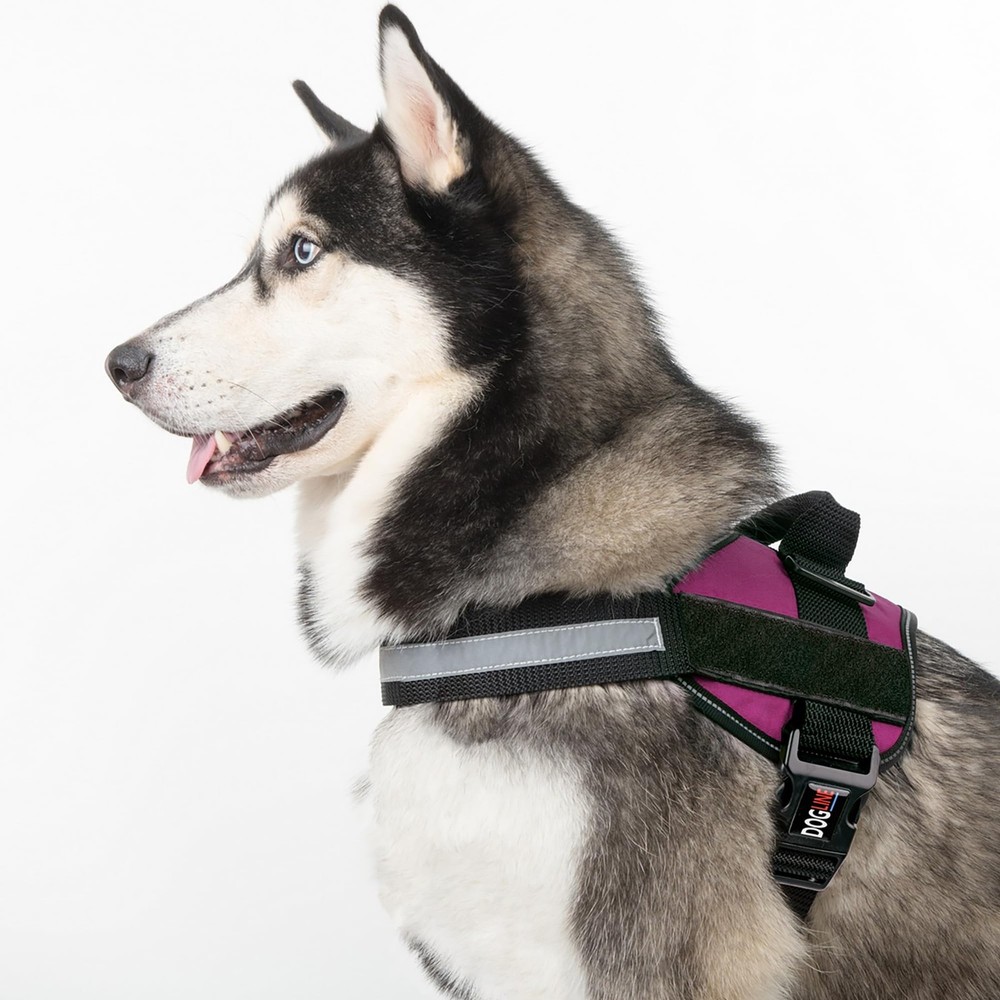 Reflective No-Pull Adjustable Vest with Handle for Walking, Training, Service...