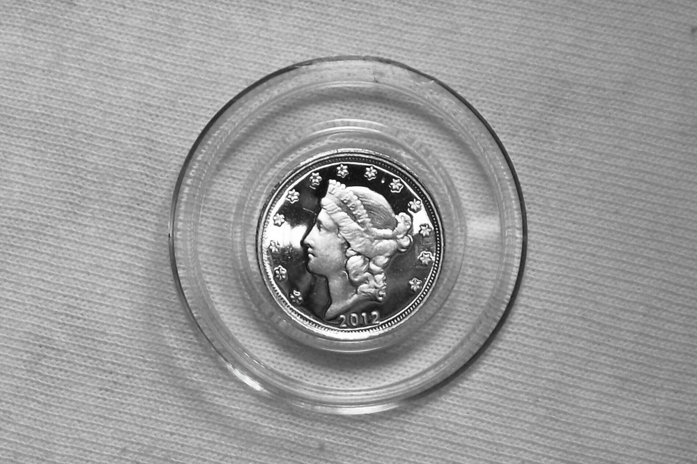 Daniel Carr - 2012 Liberty-Head - 1/20 Troy Oz. Silver, Proof-like, Smooth Edge