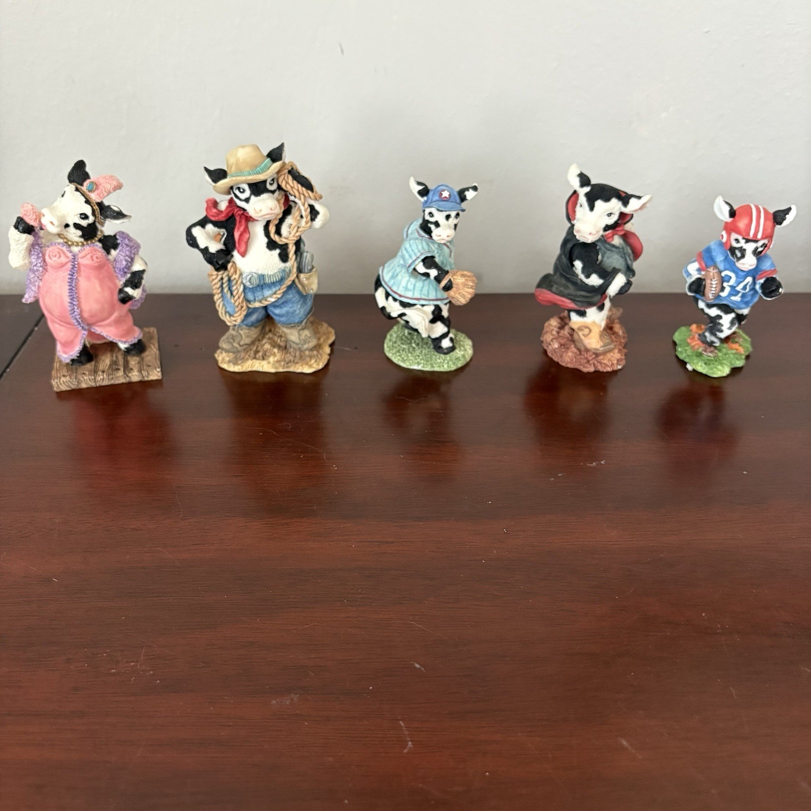 Ganz Cowtown Collection Figurines Lot Of 5 - 1992 & 1995-Please Read Description