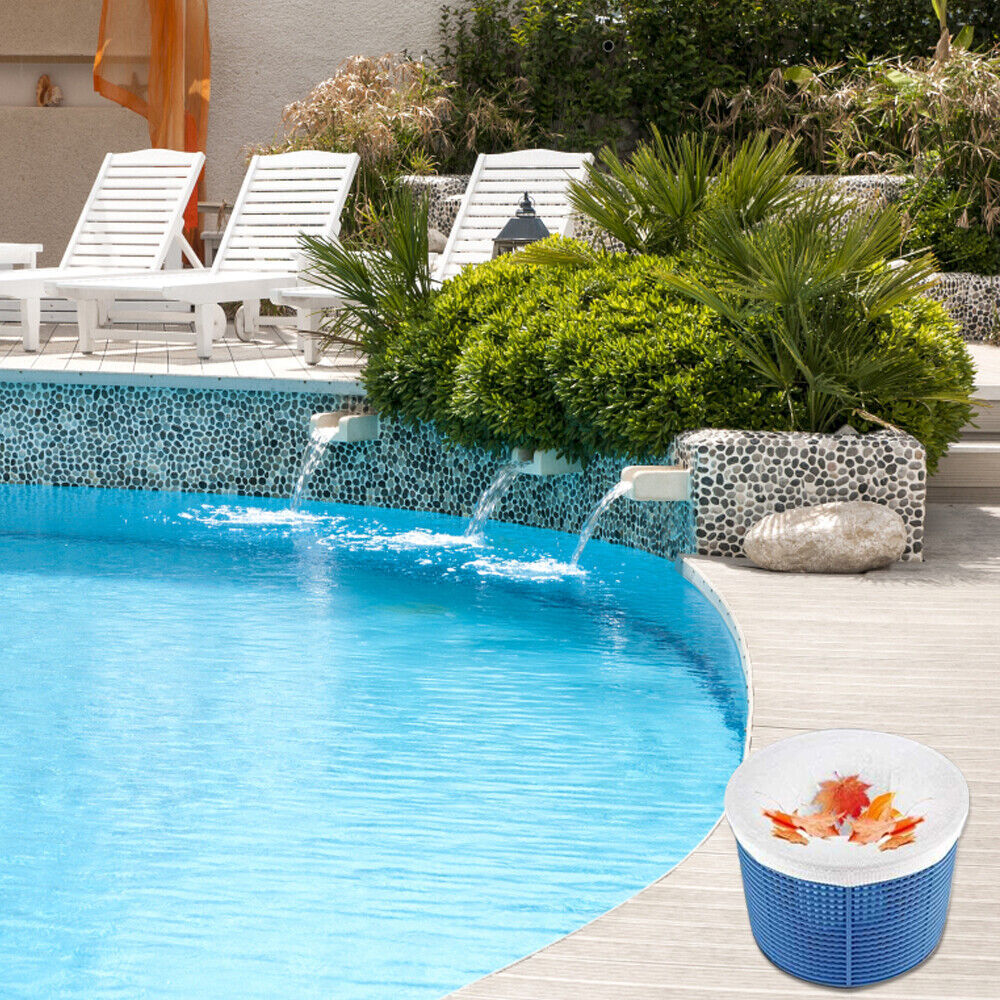 30Pcs Pool Skimmer Socks Mesh Filter Replacement Savers for Swimming Pool Basket