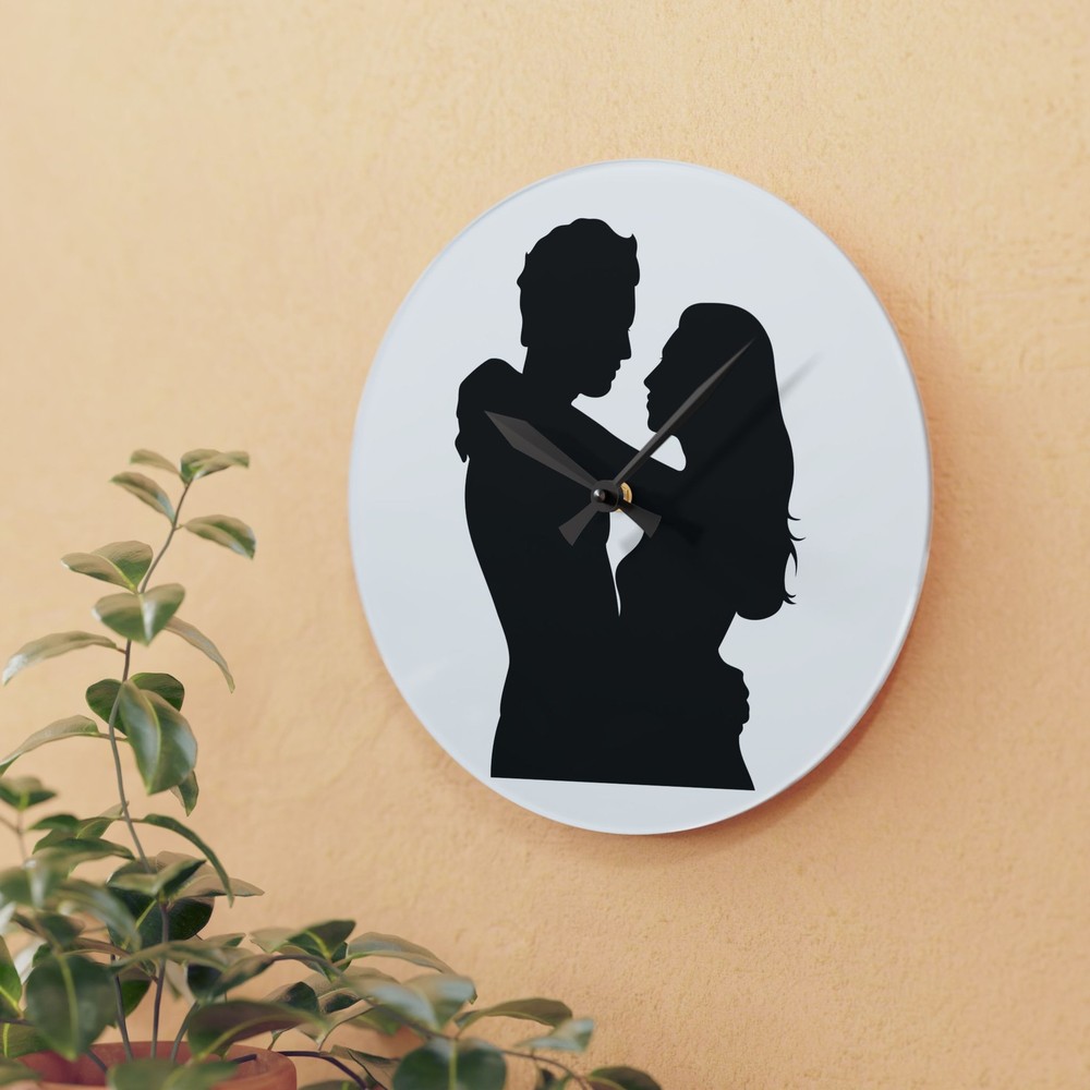 Custom Acrylic Wall Clock, Rustic Home Decor, Gift for Nature