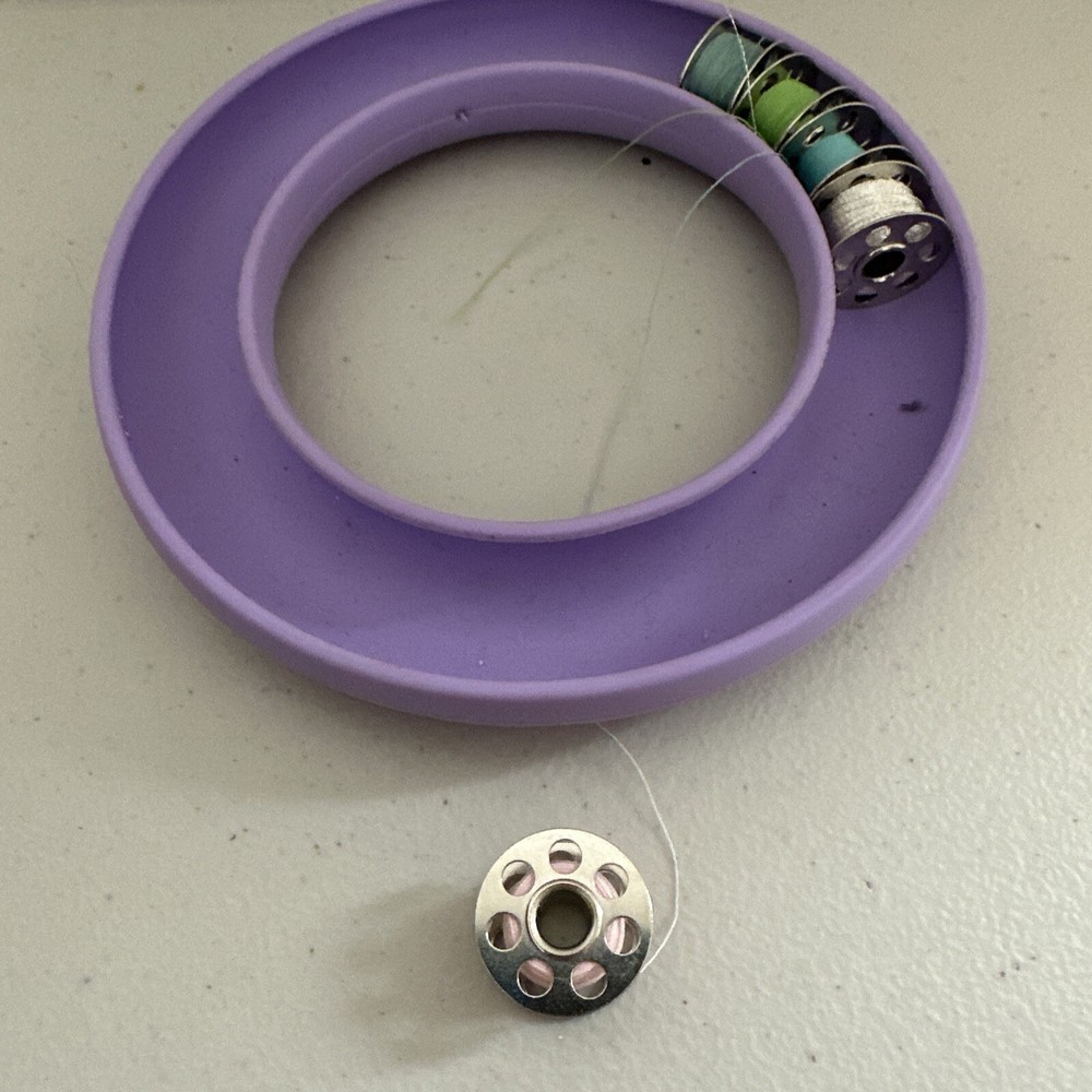 Bernina Bobbins 5 With Bobbin Ring Thread On Bobbins