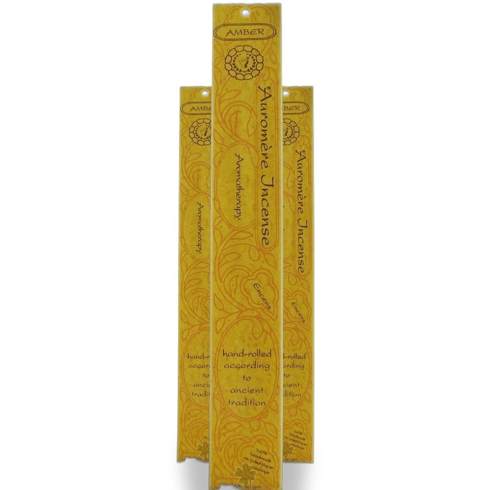 Auromere Aromatherapy Incense Amber 3 Pack