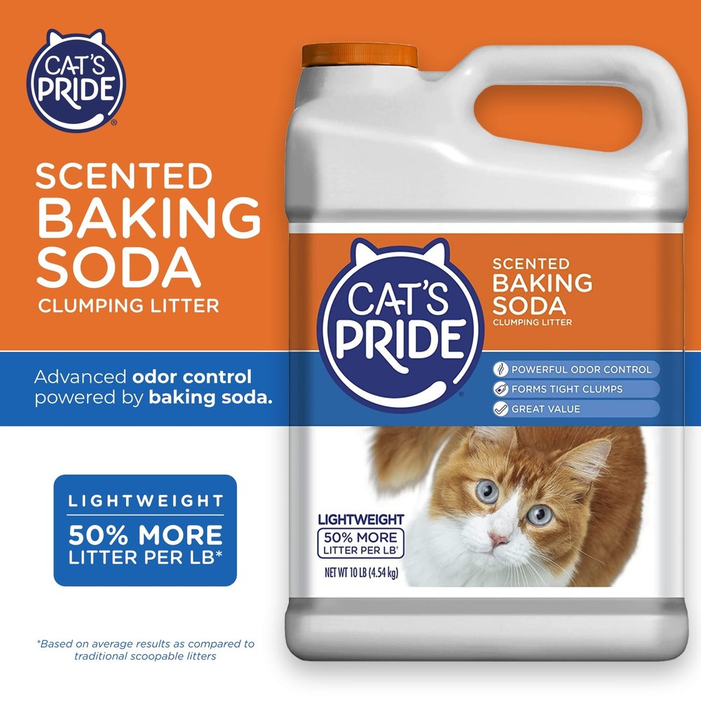 Cat's Pride Lightweight Clumping Litter: Baking Soda - Powerful Odor Control ...