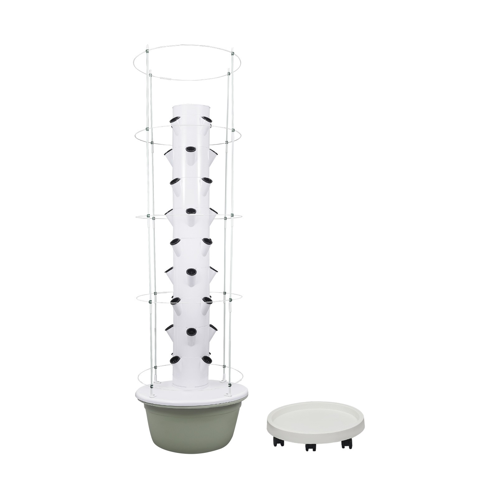 Vertical 36-Pots Hydroponics Tower Set Hydroponic Growing System Home Gardening