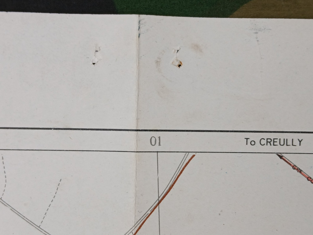 VERY RARE WW2 OPERATION OVERLORD INTELLIGENCE MAP entitled "CAEN" (NORMANDY)