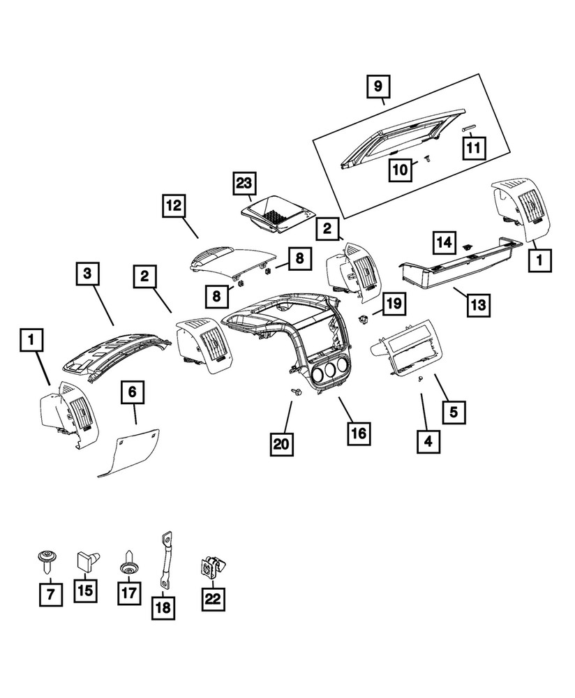 Genuine Mopar Retaining Clip 6106644AA