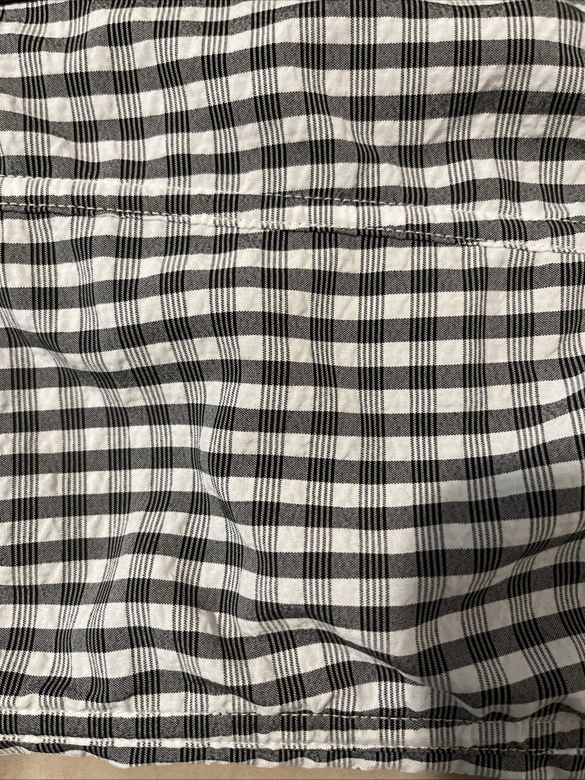 Out From Under Betty Gingham Corset Top Large Boned Black/White Western Romantic