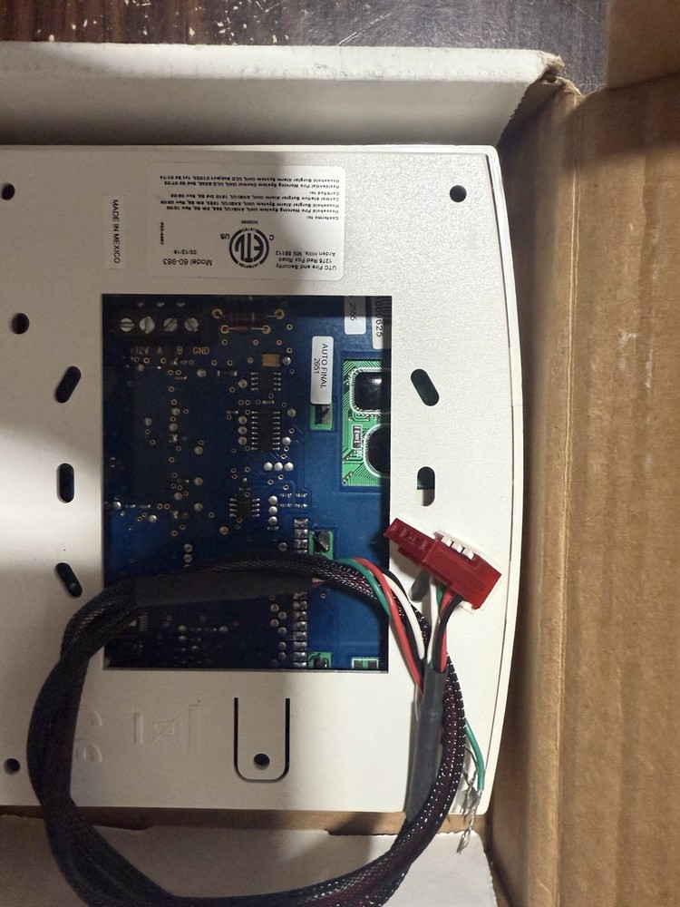 Interlogix GE Security Concord 60-746-01 programme with 60-791 Programming Cable