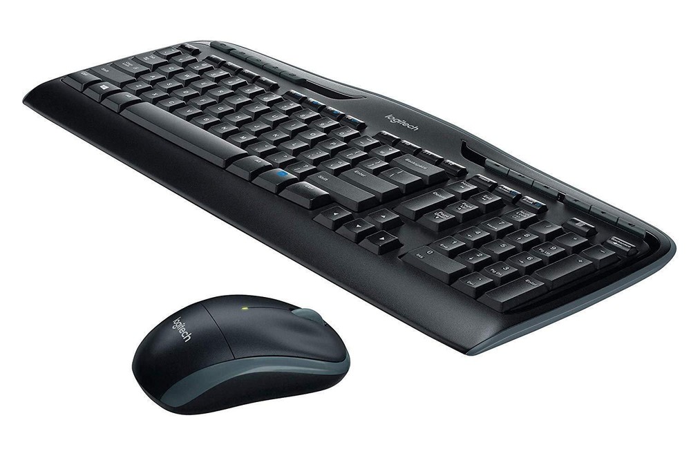 Logitech K330 Wireless Desktop MK320 Keyboard With Wireless Mouse Combo — E...