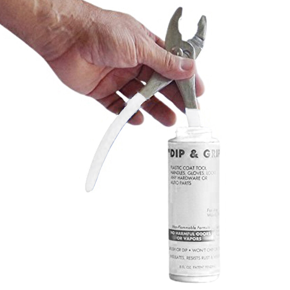Dip and Grip Rubberized Plastic Coating (White) 8 fl. oz.