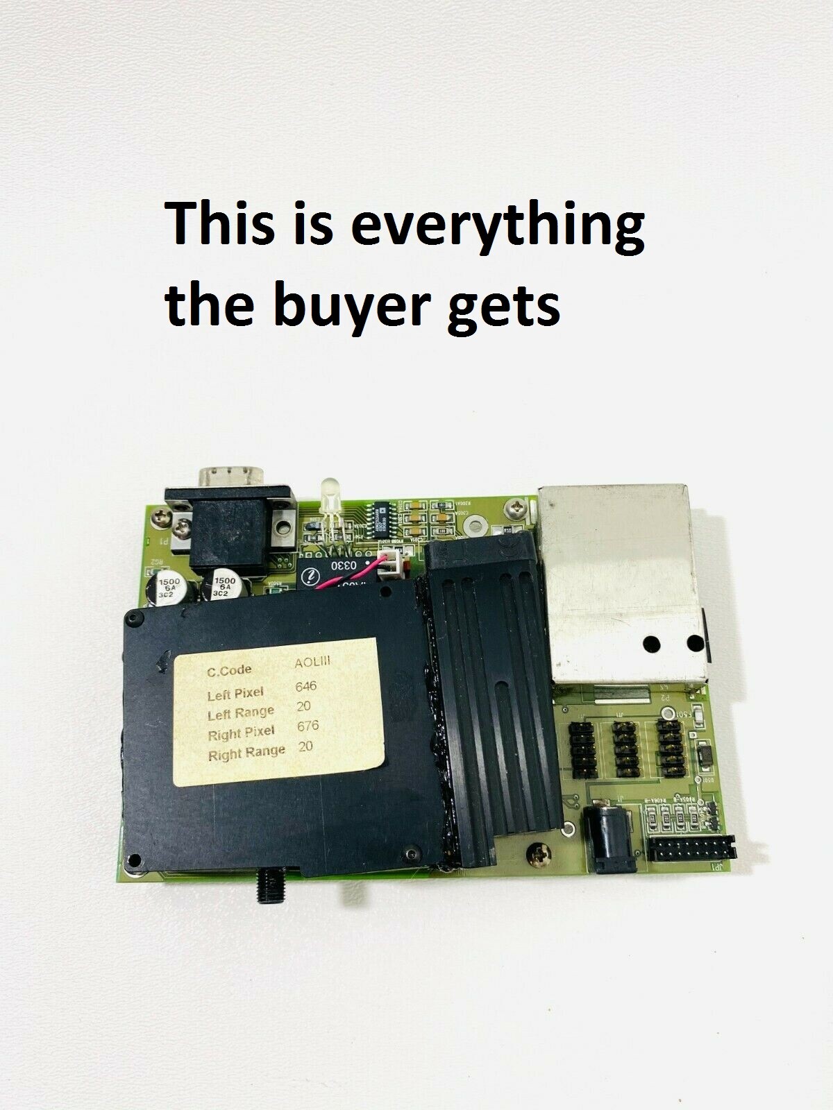 B&W TEK Optical Spectrometer - RAMAN SPECTROMETER PARTS- GREAT LEARNING PROJECT