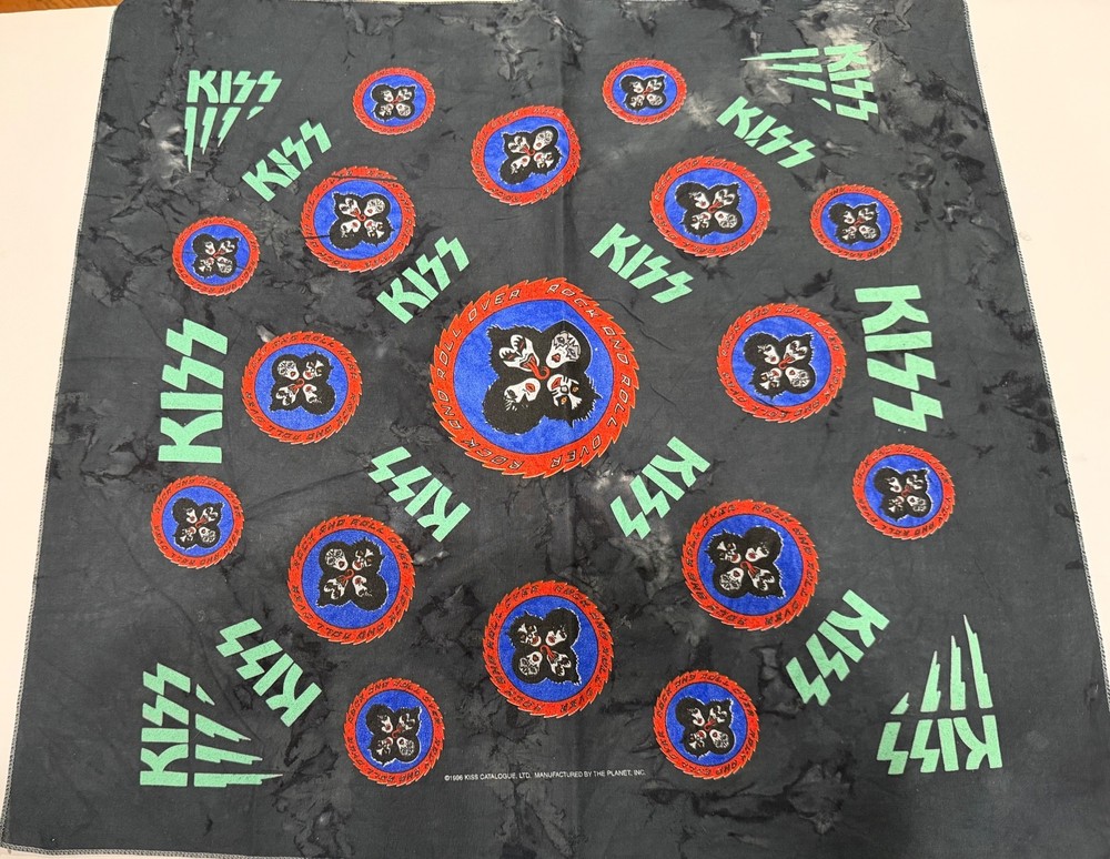 KISS ALIVE WORLDWIDE 1996 CONCERT TOUR BANDANA HEADBAND VINTAGE ORIGINAL