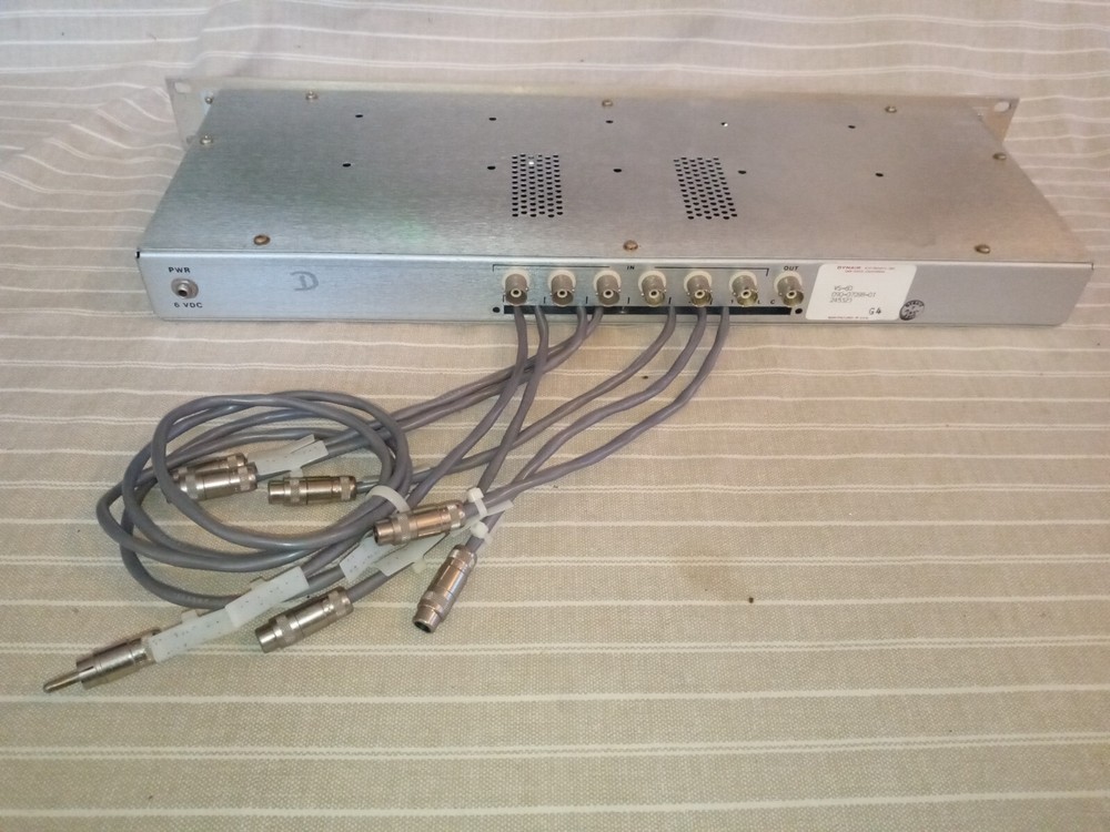 Vintage Dynair Electronics model VS-6D 6-Input Video Rackmount Switch