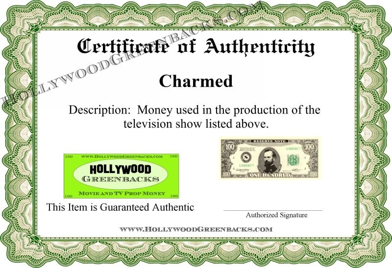 Charmed - $100 Prop Bill