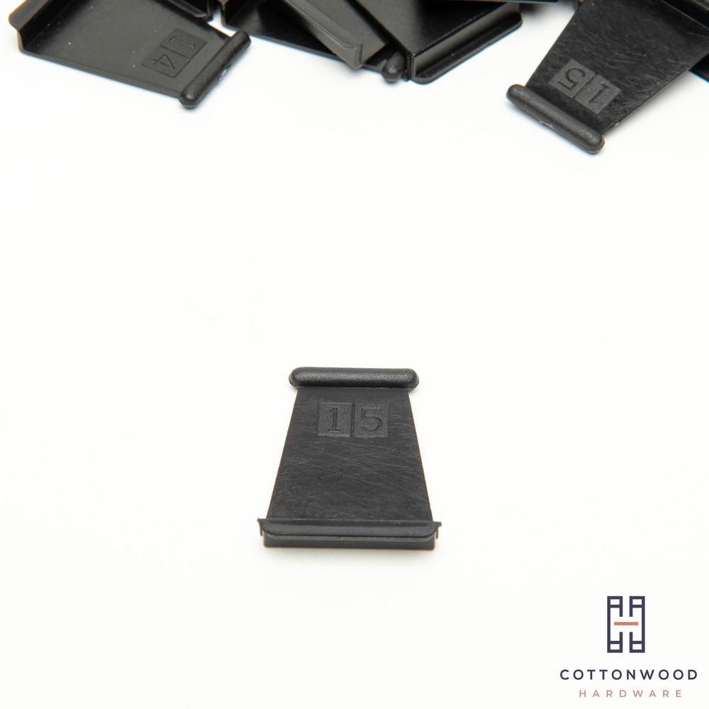 SOLID Pull Tabs for Window Screens - BLACK -- MADE IN THE USA - FREE SHIPPING