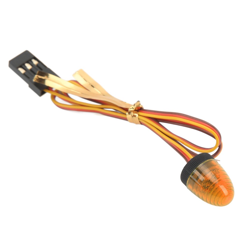 Yellow RC Car Alarming Light 5 Light Modes High Simulation Round Compact