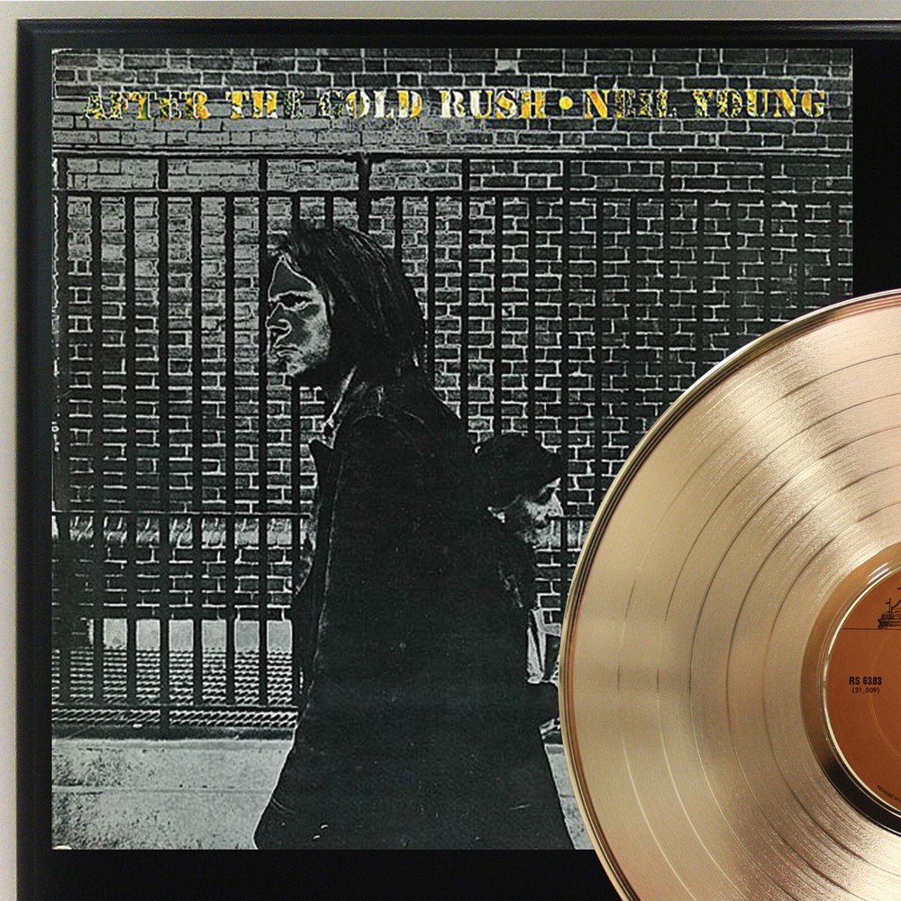 Neil Young - After The Gold Rush Silver LP Record Plaque Display