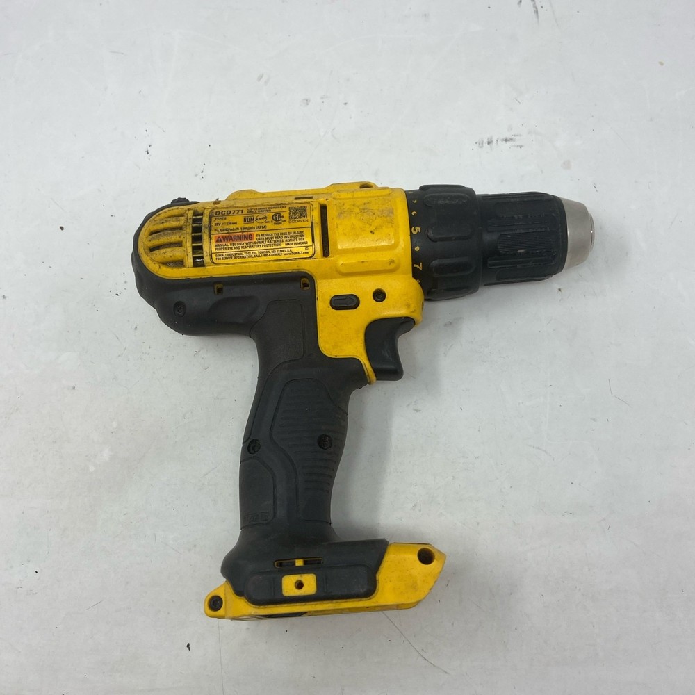 DEWALT 20V MAX 1/2" Drill Driver DCD771B - Yellow/Black Bare Tool
