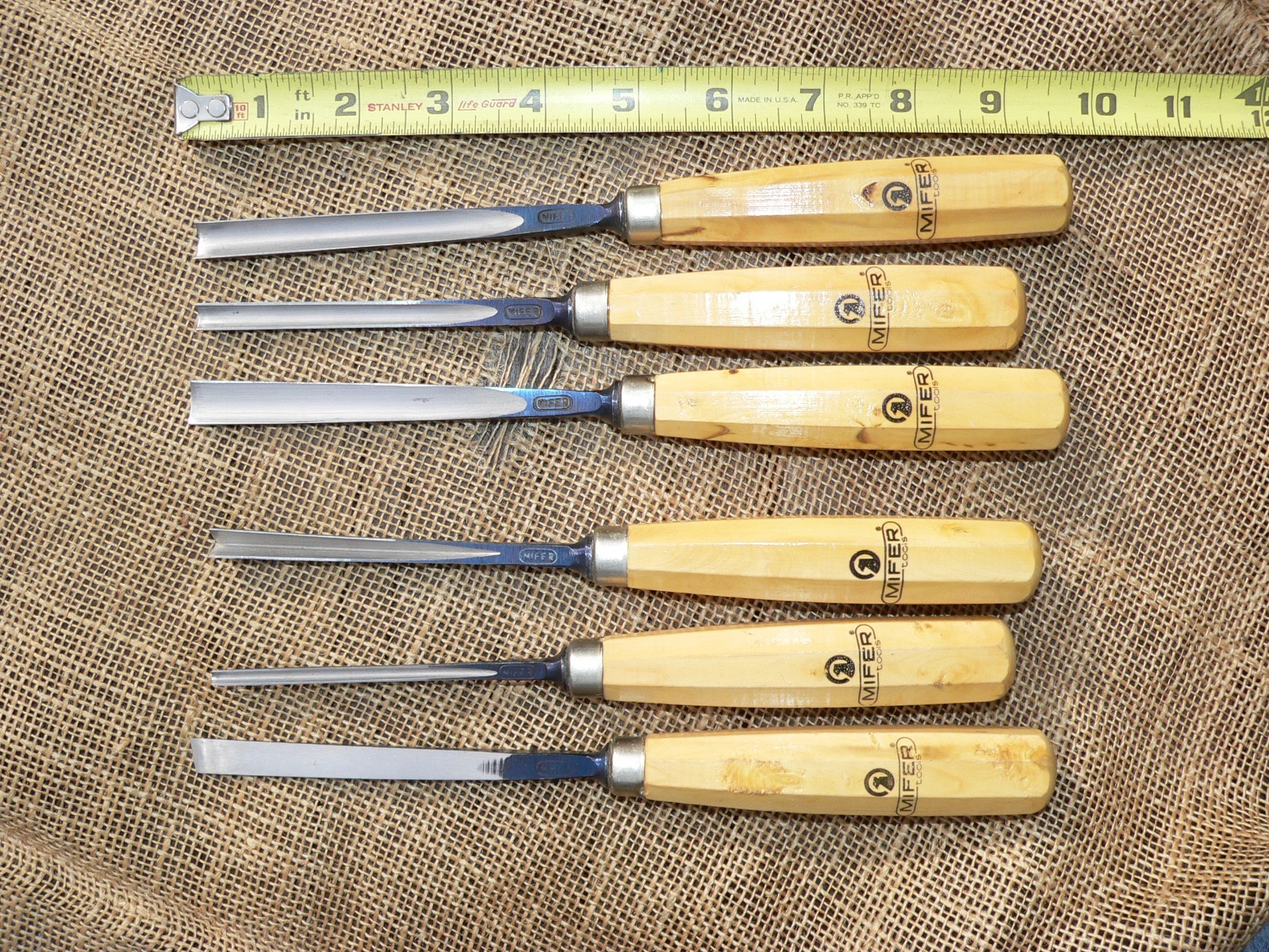 MIFER Carving Chisels Set of 6 Woodworking Tools, Spain