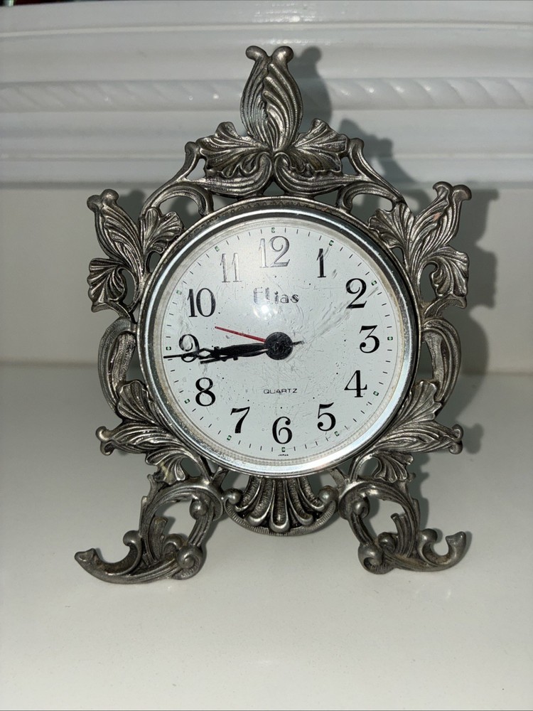 Elias Pewter Clock
