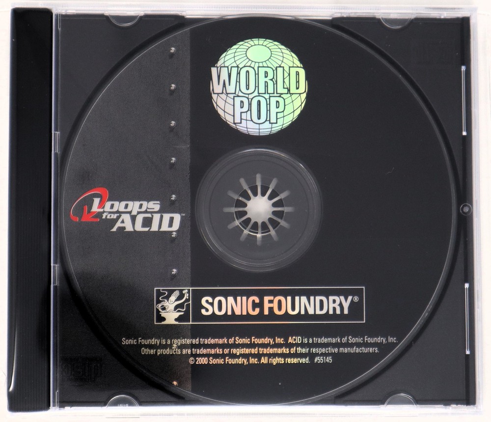 Sonic Foundry World Pop Loops For Acid Sample/Sound Library/Sampling CD